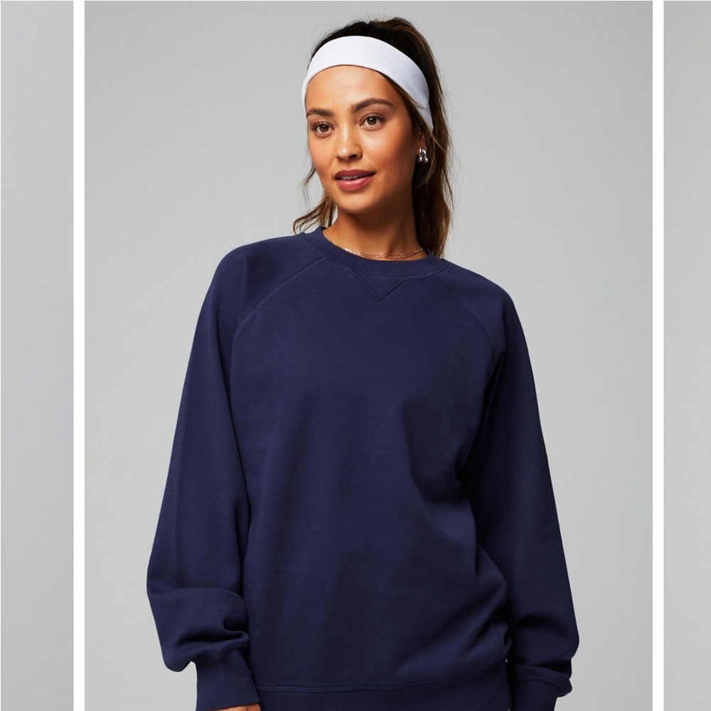Sweatshirt navy blue fabletics unisex